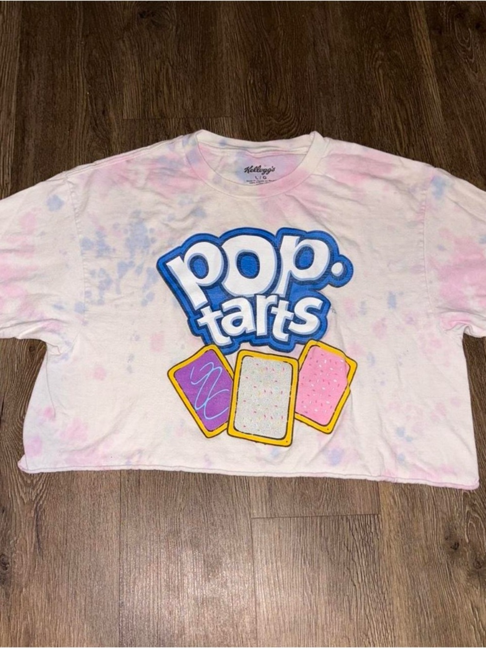 Kellogg’s Pop Tarts tie dye cropped tee